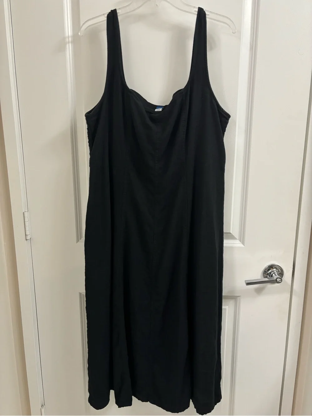 Old Navy Linen Square-Neck Midi Dress - Picture 3 of 6